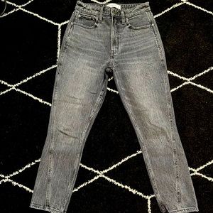 Abercrombie Grey Curve Love High Rise Skinny Jeans